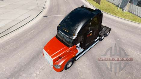 La piel CNTL en el tractor Freightliner Cascadia para American Truck Simulator