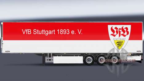 Semi-Remolque Chereau, VfB Stuttgart para Euro Truck Simulator 2
