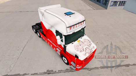 La piel Airbrash Polska para camión Scania T para American Truck Simulator
