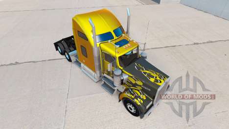 La piel de Carbono Personalizado en el camión Ke para American Truck Simulator