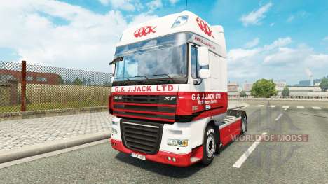 La Piel G. J. Jack Ltd. DAF para Euro Truck Simulator 2