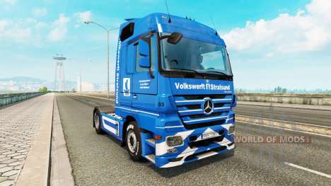Volkswerft Stralsund skin for camión Mercedes-Be para Euro Truck Simulator 2
