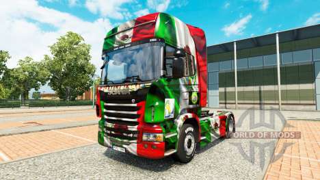 El México de Copa 2014 de la piel para Scania ca para Euro Truck Simulator 2