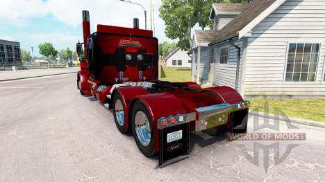 Deadpool de la piel para el camión Peterbilt 389 para American Truck Simulator