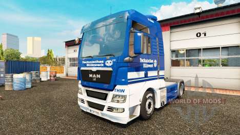 La piel THW tractor HOMBRE para Euro Truck Simulator 2
