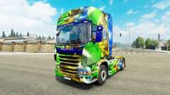 La piel de Brasil 2014 para Scania camión para Euro Truck Simulator 2