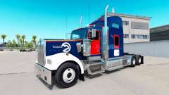 La piel Halcones de Atlanta en el camión Kenworth W900 para American Truck Simulator