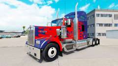 La piel de Optimus Prime camión Kenworth W900 para American Truck Simulator