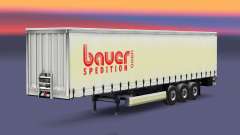La piel Bauer Spedition GmbH en el remolque para Euro Truck Simulator 2