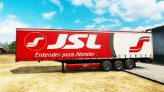 La piel de Julio Simoes Logística para la semi para Euro Truck Simulator 2