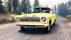 GAZ-24 Volga Taxi para Spin Tires