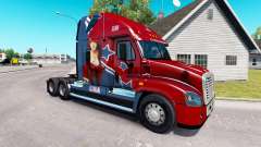 La piel Mandy en tractor Freightliner Cascadia para American Truck Simulator