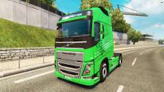 Flecha verde de la piel para camiones Volvo para Euro Truck Simulator 2