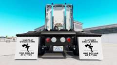 Guardabarros yo Apoyo a Madres Solteras v1.5 para American Truck Simulator