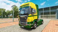 El Ouro Verde Transportes de la piel para Scania camión para Euro Truck Simulator 2