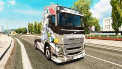 La piel del Euro Logística en Volvo trucks para Euro Truck Simulator 2