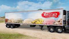 La piel Perrys Helado en el semirremolque-el refrigerador para American Truck Simulator
