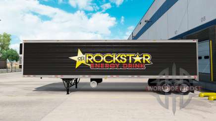 La piel Rockstar Energy para la semi-refrigerados para American Truck Simulator