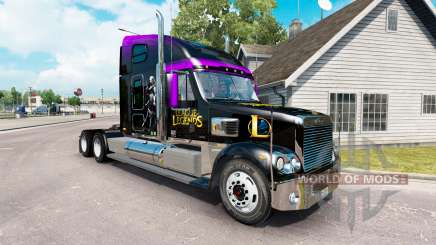 Скин de la Liga de Leyendas на Freightliner Coronado para American Truck Simulator