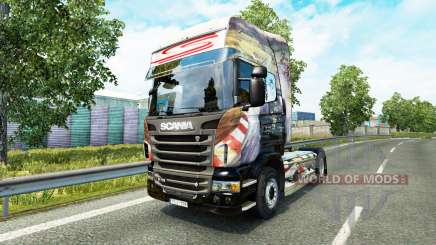 Airton Senna piel para Scania camión para Euro Truck Simulator 2