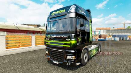 La piel de Nvidia para tractora DAF XF 105.510 para Euro Truck Simulator 2