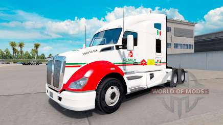 La piel de Pemex en un Kenworth tractor para American Truck Simulator