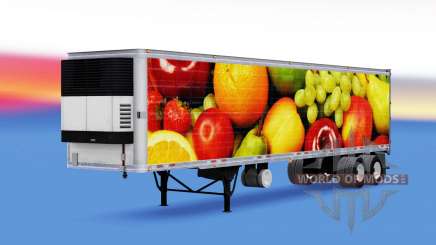La piel de las Frutas Frescas de la semirremolque refrigerado para American Truck Simulator