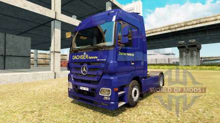 Скин Dachser Karlsruhe v2.1 на Mercedes-Benz para Euro Truck Simulator 2