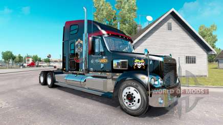 La piel de Guns N Roses en el camión Freightliner Coronado para American Truck Simulator