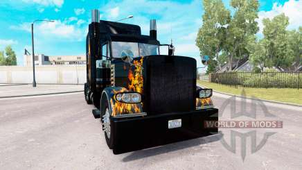 Ghost Rider de la piel para el camión Peterbilt 389 para American Truck Simulator