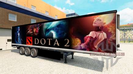 La piel de Dota 2 en el remolque para Euro Truck Simulator 2