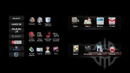 Nuevos iconos en el menú de la v4.0 para Euro Truck Simulator 2