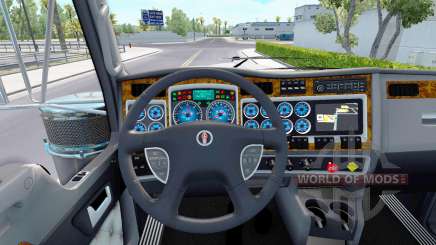 El color azul de los dispositivos tienen un Kenworth W900 para American Truck Simulator