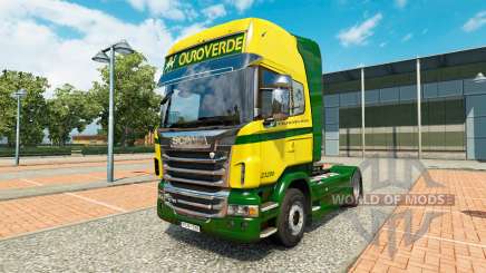 El Ouro Verde Transportes de la piel para Scania camión para Euro Truck Simulator 2