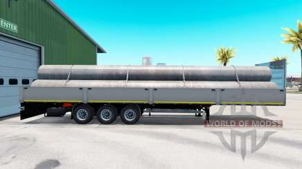 Plataforma semi-remolque Kogel con diferentes cargas. para American Truck Simulator