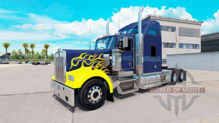 La piel en Duro tractocamión Kenworth W900 para American Truck Simulator