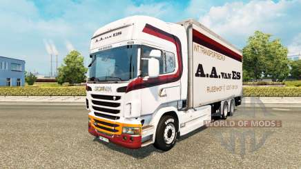 La piel de A. A. van ES para tractor Scania Tándem para Euro Truck Simulator 2