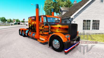 La piel Texas, estados UNIDOS para el camión Peterbilt 389 para American Truck Simulator