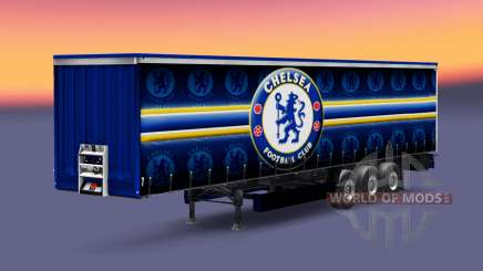 La piel, el Chelsea FC, v1.3 en el remolque para Euro Truck Simulator 2