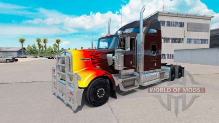 Hot rod de la piel para el Kenworth W900 tractor para American Truck Simulator