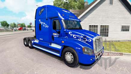 La Piel Prime Inc. en el tractor Freightliner Cascadia para American Truck Simulator