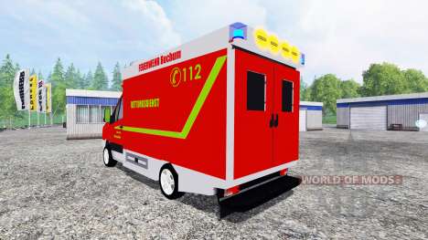 Volkswagen Crafter Feuerwehr Bochum para Farming Simulator 2015