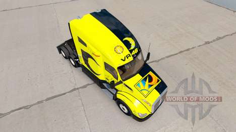La piel de Valentino Rossi en un Kenworth tracto para American Truck Simulator