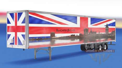 La piel de Londres v1.2 en el remolque para American Truck Simulator