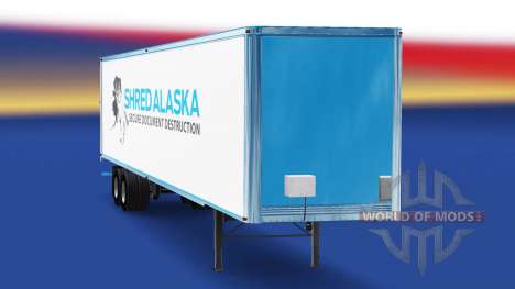 La piel Triturar Alaska en el remolque para American Truck Simulator