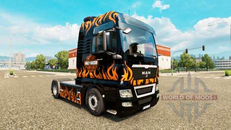 La piel de Harley-Davidson en el camión de HOMBR para Euro Truck Simulator 2