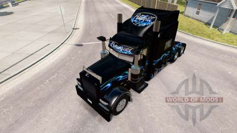Bluesway de la piel para el camión Peterbilt 389 para American Truck Simulator