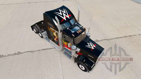 La piel de la WWE en el camión Kenworth W900 para American Truck Simulator