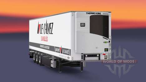 Semi-remolque frigorífico Chereau Le Calvez para Euro Truck Simulator 2