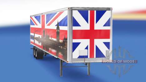 La piel de Londres v1.2 en el remolque para American Truck Simulator